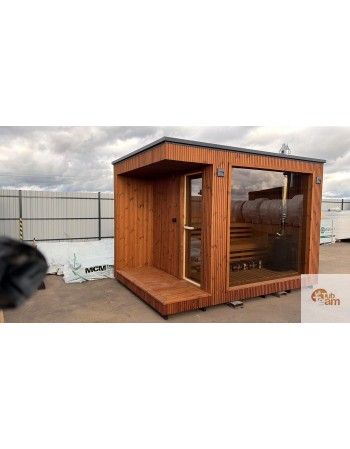 Moderna kvadrātveida sauna